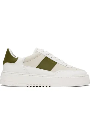 Axel Arigato White & Green Orbit Vintage Sneakers