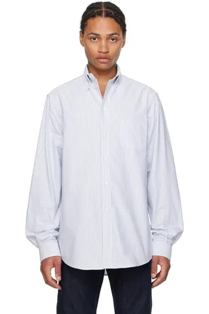 Bally Blue & White Striped Shirt