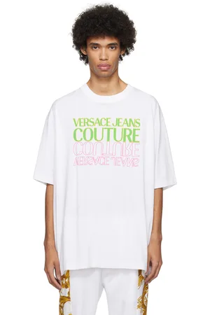 VERSACE White Upside Down T-Shirt