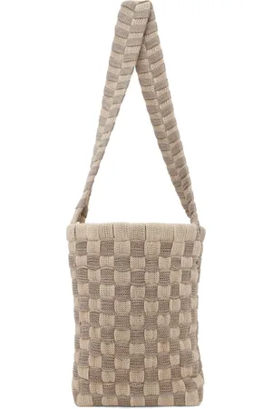 Isa Boulder SSENSE Exclusive Tan & Brown Accountant Bag