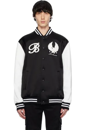 Balmain Black Patch Bomber Jacket