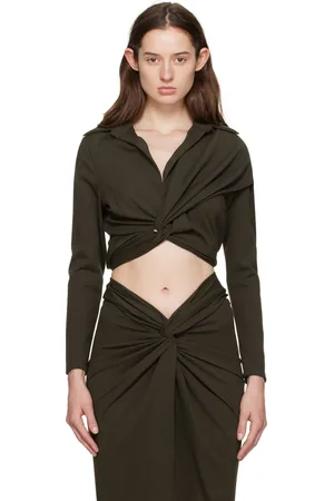 GAUGE81 Brown Vallera Blouse