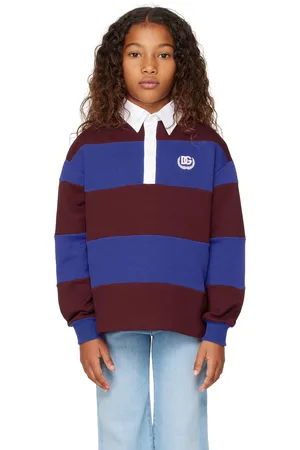 Dolce & Gabbana Kids Burgundy & Blue Collar Sweatshirt
