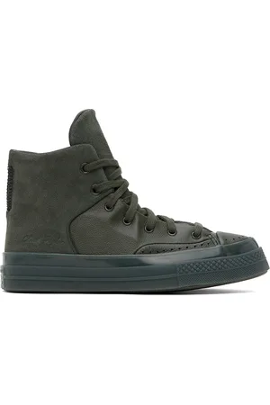 Converse Khaki Chuck 70 Marquis Leather High Top Sneakers