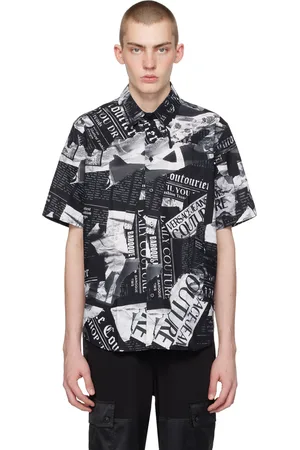 VERSACE Black Magazine Shirt