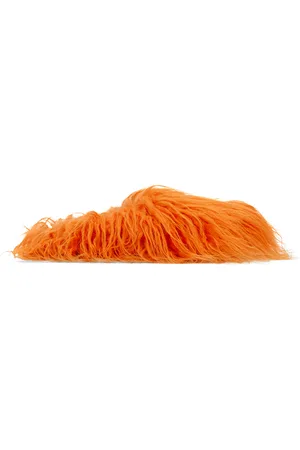 Marni SSENSE Exclusive Orange Fussbett Sabot Loafers