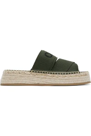 Chloé Khaki Mila Sandals