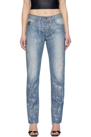 VERSACE Indigo Animalier Jeans