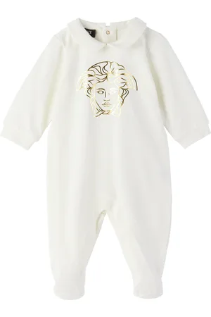 VERSACE Baby White Medusa Jumpsuit