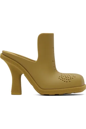 Burberry Yellow Rubber Highland Mules
