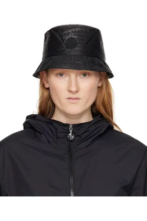 Moncler Black Embossed Bucket Hat