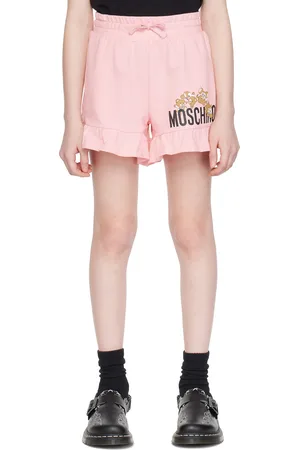 Moschino Kids Pink Ruffled Shorts