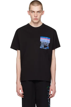 VERSACE Black Printed T-Shirt