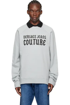 VERSACE Blue Appliqué Sweatshirt