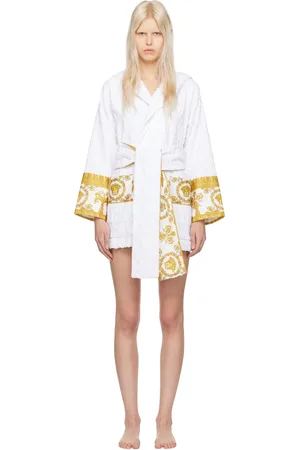 VERSACE White Short Robe