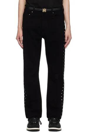 AMIRI Black Star Crystal Slim Jeans
