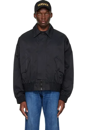 VERSACE Black Zip Bomber Jacket