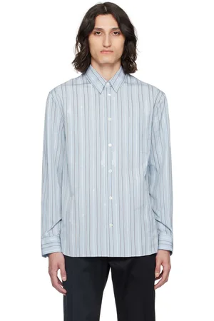 VERSACE Blue Nautical Stripe Shirt