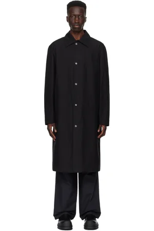 Jil Sander Black Printed Coat