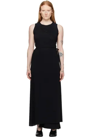 Maison Margiela Black Layered Maxi Dress