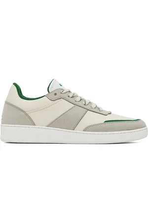 A.P.C. White & Gray Plain Sneakers