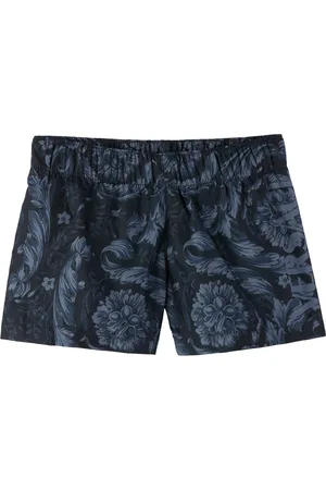 VERSACE Baby Navy Barocco Swim Shorts