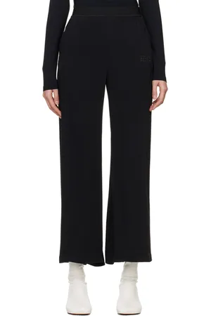 Maison Margiela Black Embroidered Trousers