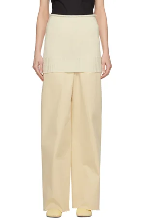 Maison Margiela Off-White Rolled Edge Miniskirt