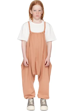 Rick Owens Kids Pink Gathered Jumpsuit