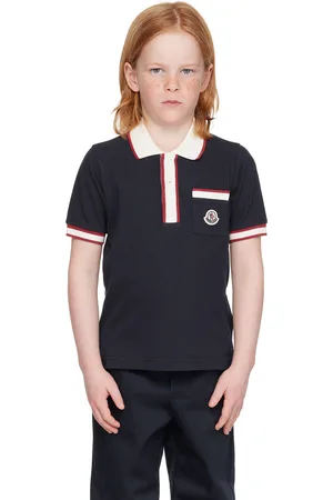 Moncler Kids Navy Patch Polo