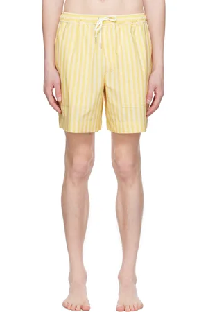 Maison Kitsuné Yellow Casual Board Shorts