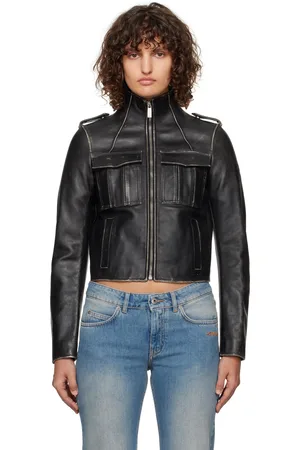 OFF-WHITE Vintage Lea Biker Leather Jacket