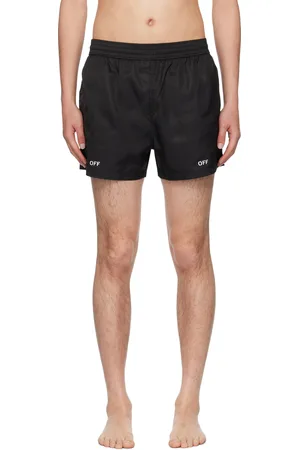 OFF-WHITE Black Off Stamp Swim Shorts