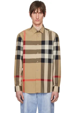 Burberry Beige Check Shirt
