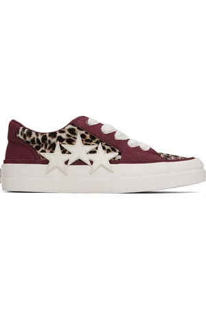 AMIRI & Beige Leopard Sunset Skate Sneakers