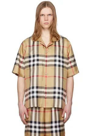 Burberry Beige Check Shirt