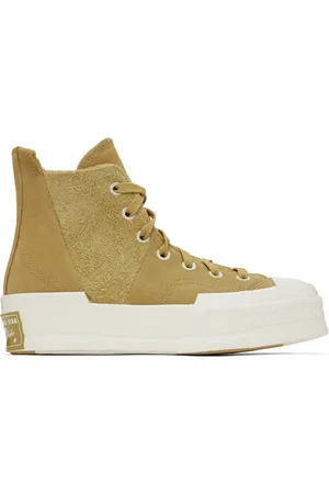 Converse Beige Chuck 70 Plus Suede Sneakers