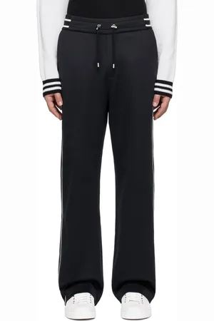 Balmain Navy & White PB Signature Track Pants