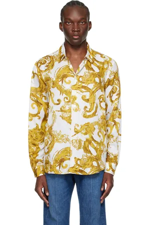 VERSACE White Watercolour Shirt