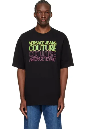 VERSACE Black Upside Down T-Shirt