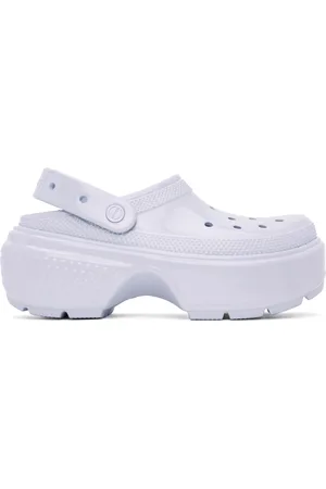 Crocs Blue Stomp High Shine Clogs