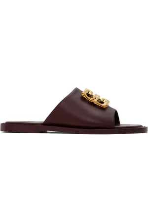 Givenchy Purple 4G Liquid Flat Mules
