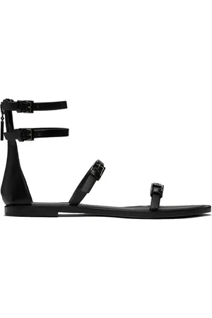 Max Mara Black Evegflat Sandals