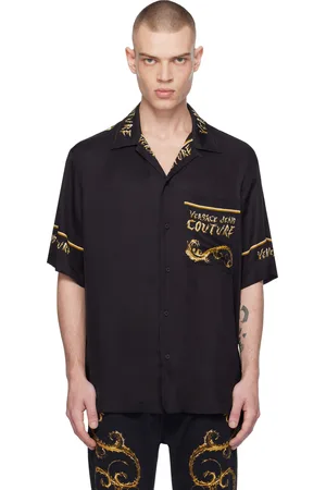 VERSACE Black Chromo Gold Shirt