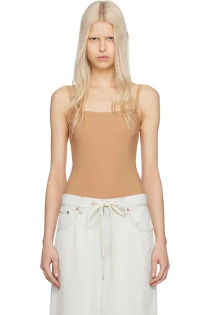 Maison Margiela Tan Square Neck Bodysuit