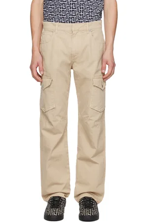 Balmain Beige Darted Cargo Pants
