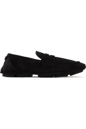 Dolce & Gabbana Black DG Driver Loafers