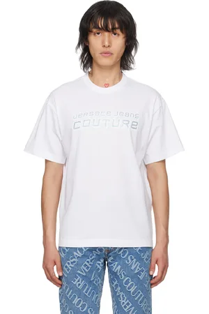 VERSACE White Appliqué T-Shirt