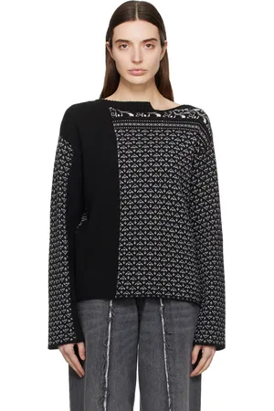 Maison Margiela Black Paneled Sweater