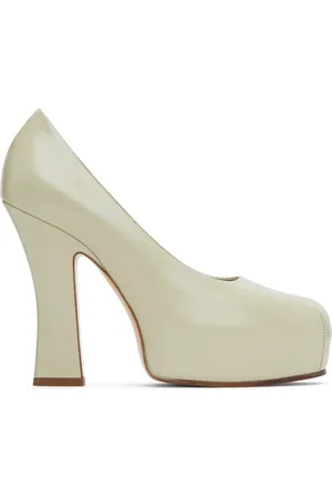 Burberry Off-White Leather Arch Heels